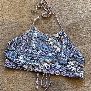 (Reversible) halter swim suit top